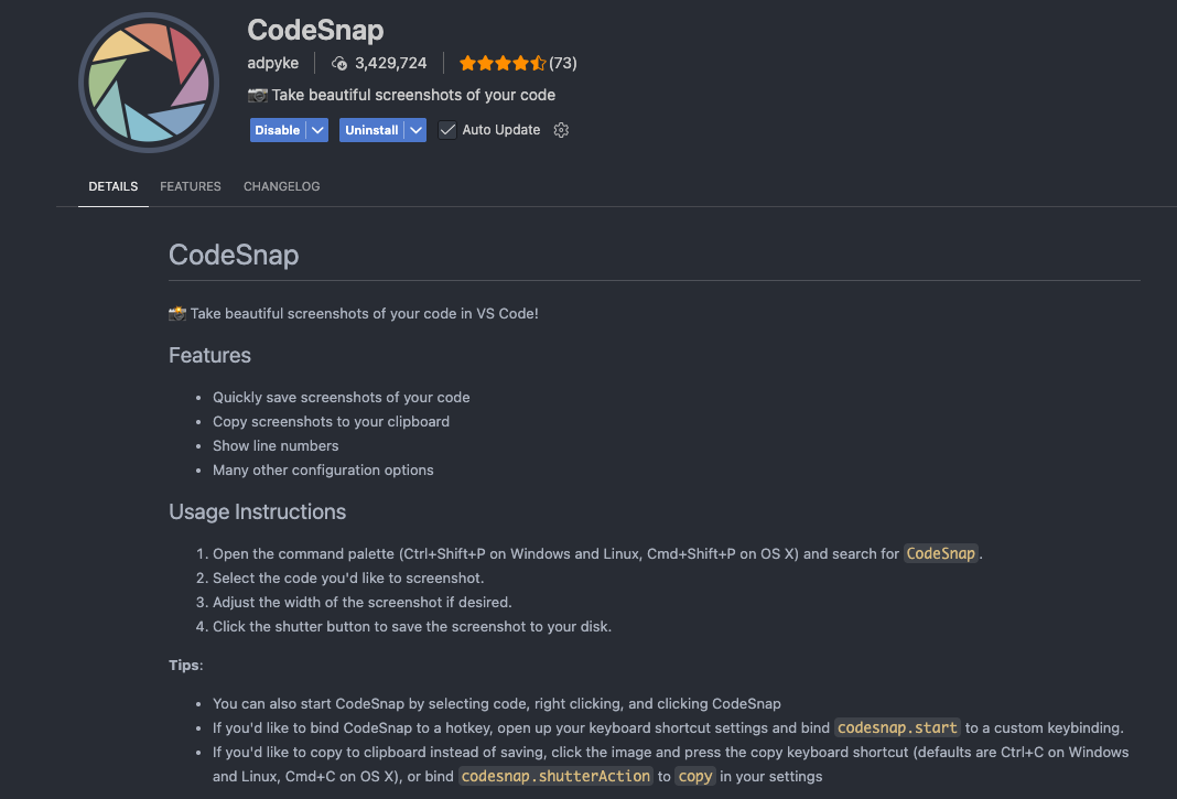 Code Snap