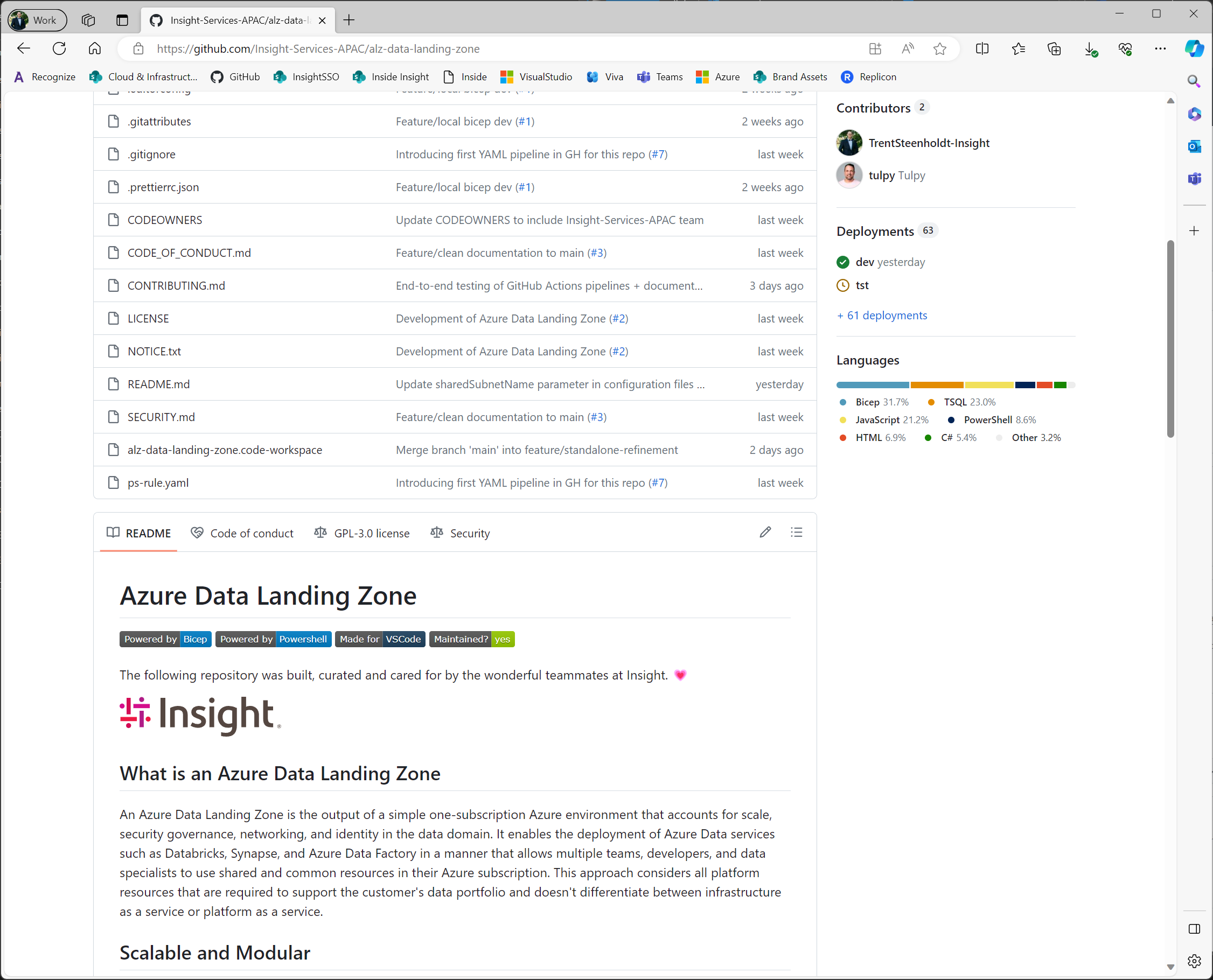 Building our new Azure Data Landing Zone IP